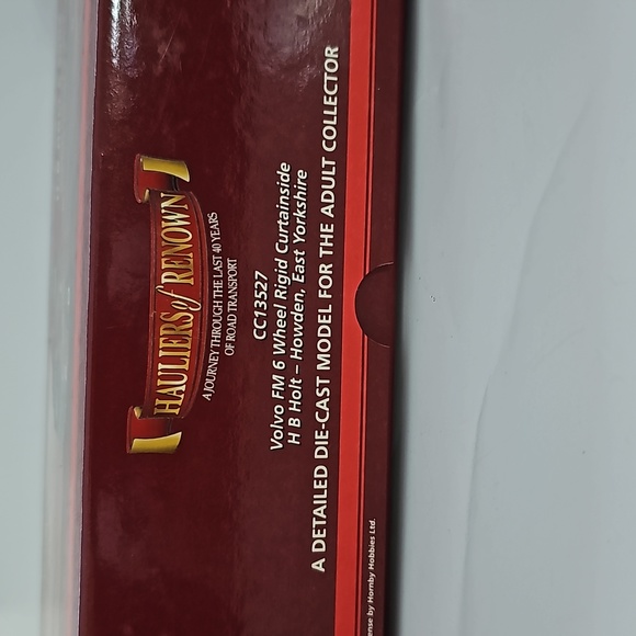 Corgi diecast model H B Holt trucking Volvo wheel rigid Curtainside new in box - Picture 4 of 8